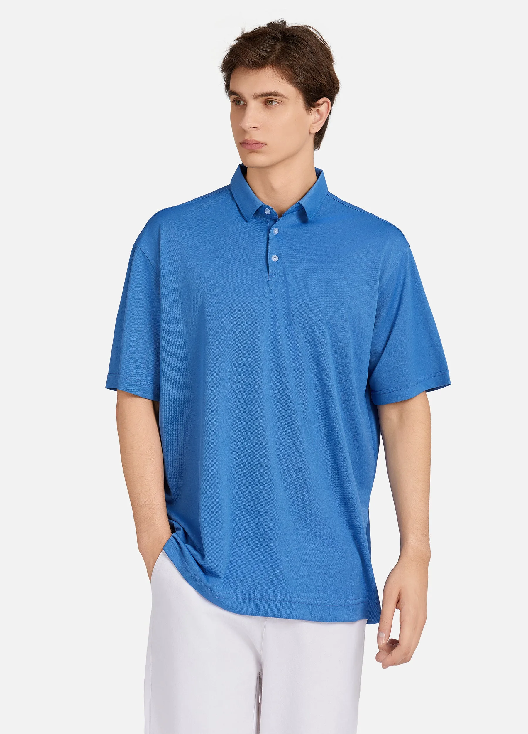 1PA1 Men's Short Sleeve Polo Shirts Moisture Wicking Quick Dry Golf Shirts