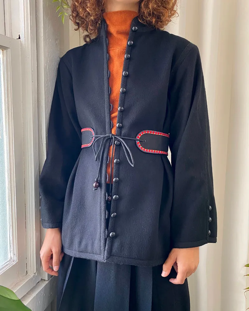 70s YSL Russian Wool Coat | S