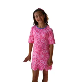 Abby Dress Pink Paisley