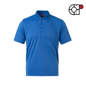 ARORA SHORT SLEEVE MINI EYELET MICROFIBER POLO (ROYAL BLUE)