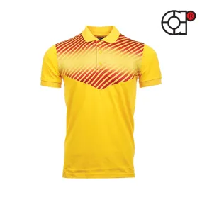 ARORA SHORT SLEEVE SUBLIMATION COTTON POLO (YELLOW)