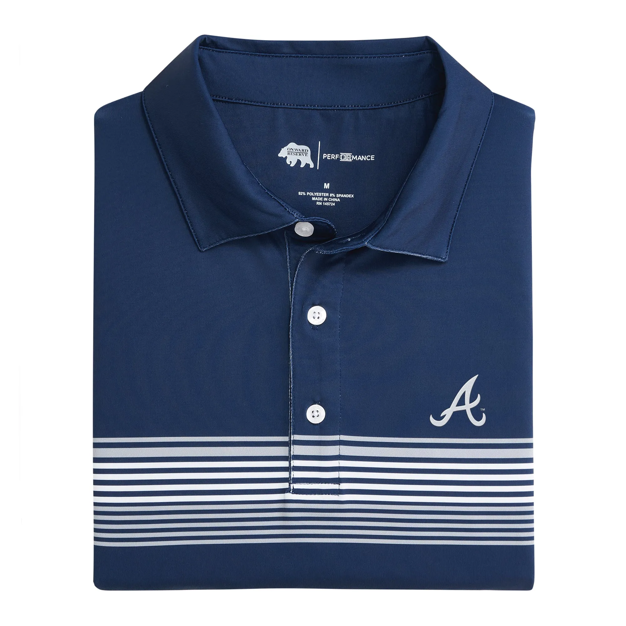 Atlanta Braves Prestwick Printed Performance Polo