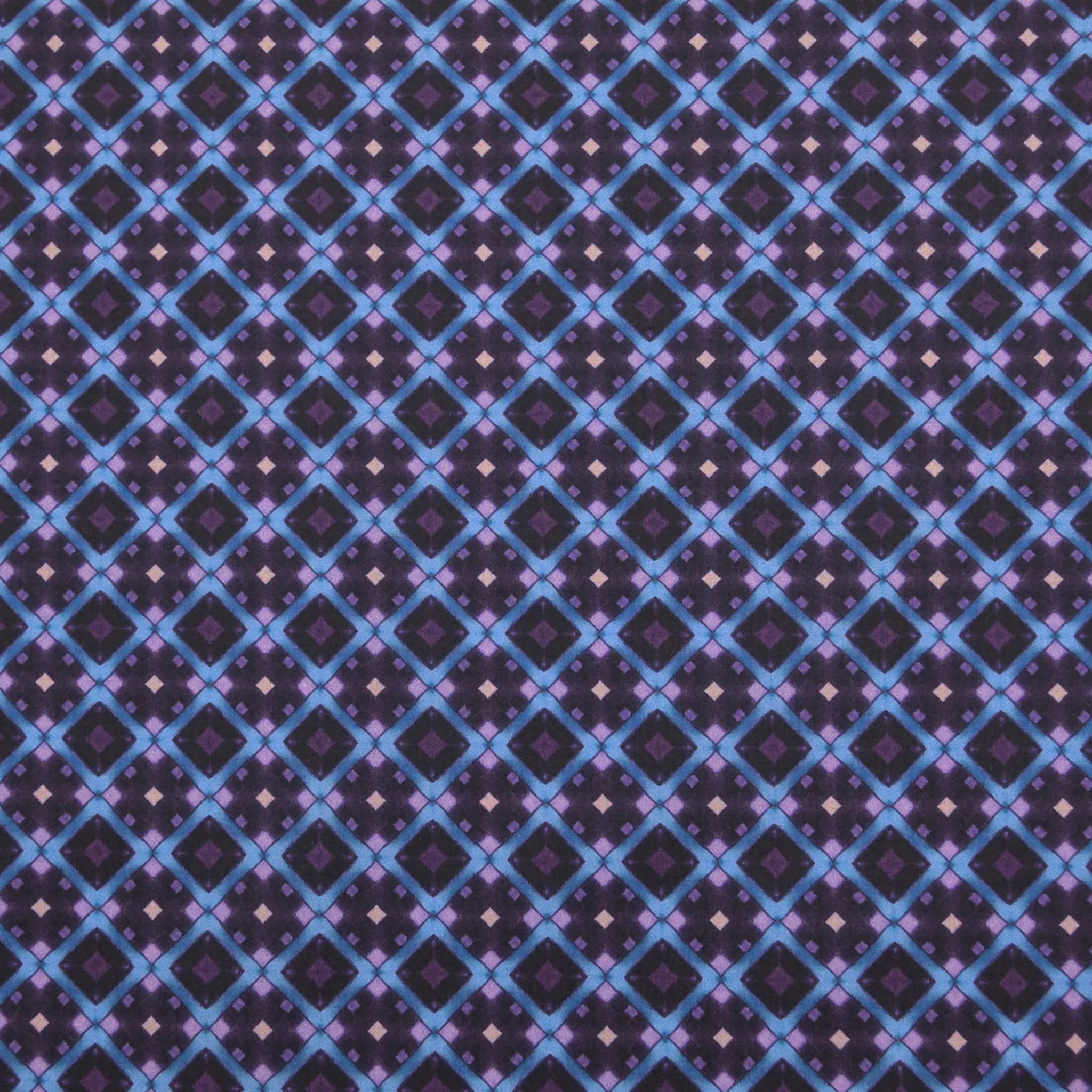 Blue Geometric Poplin 97112