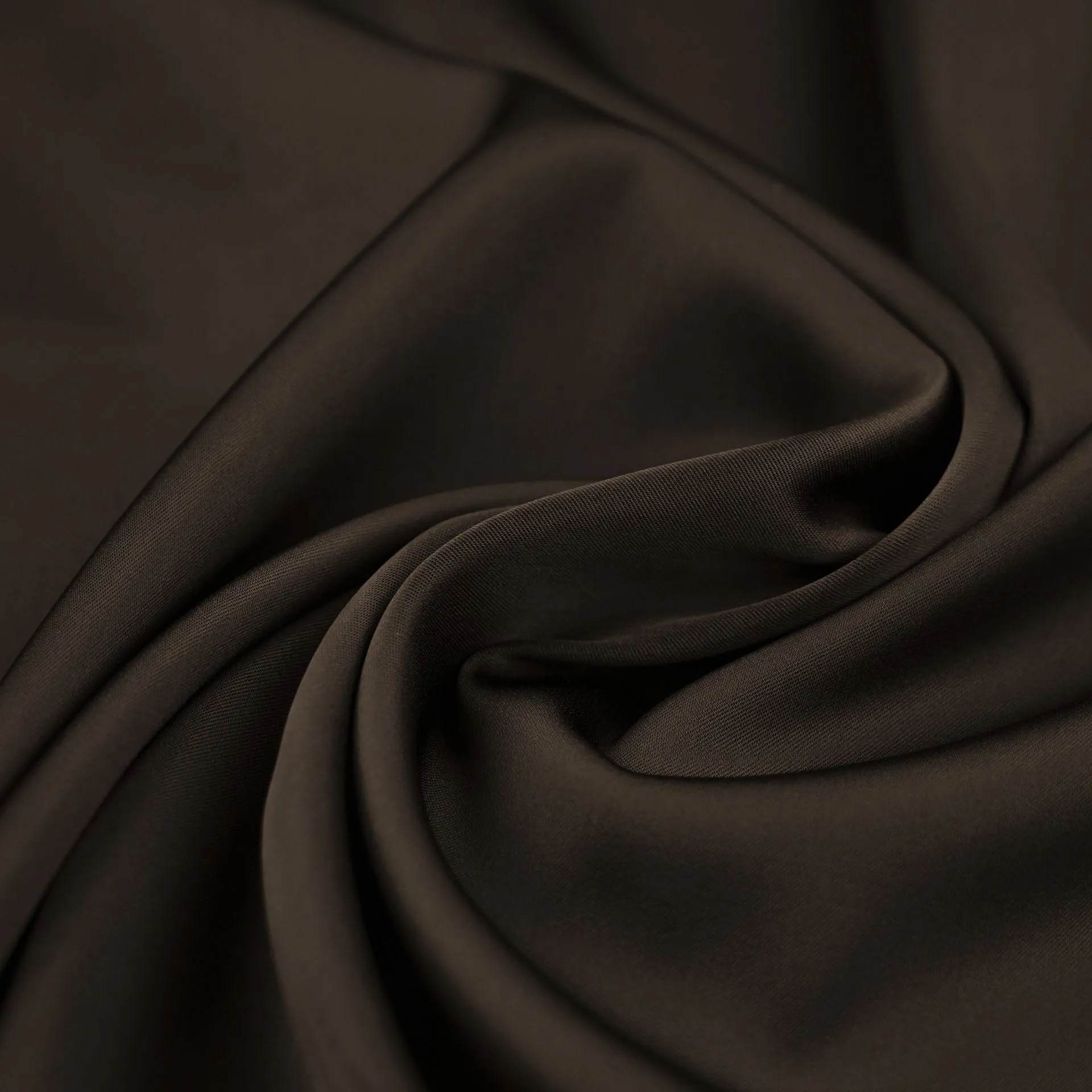 Brown Stretchy Satin Fabric 6649