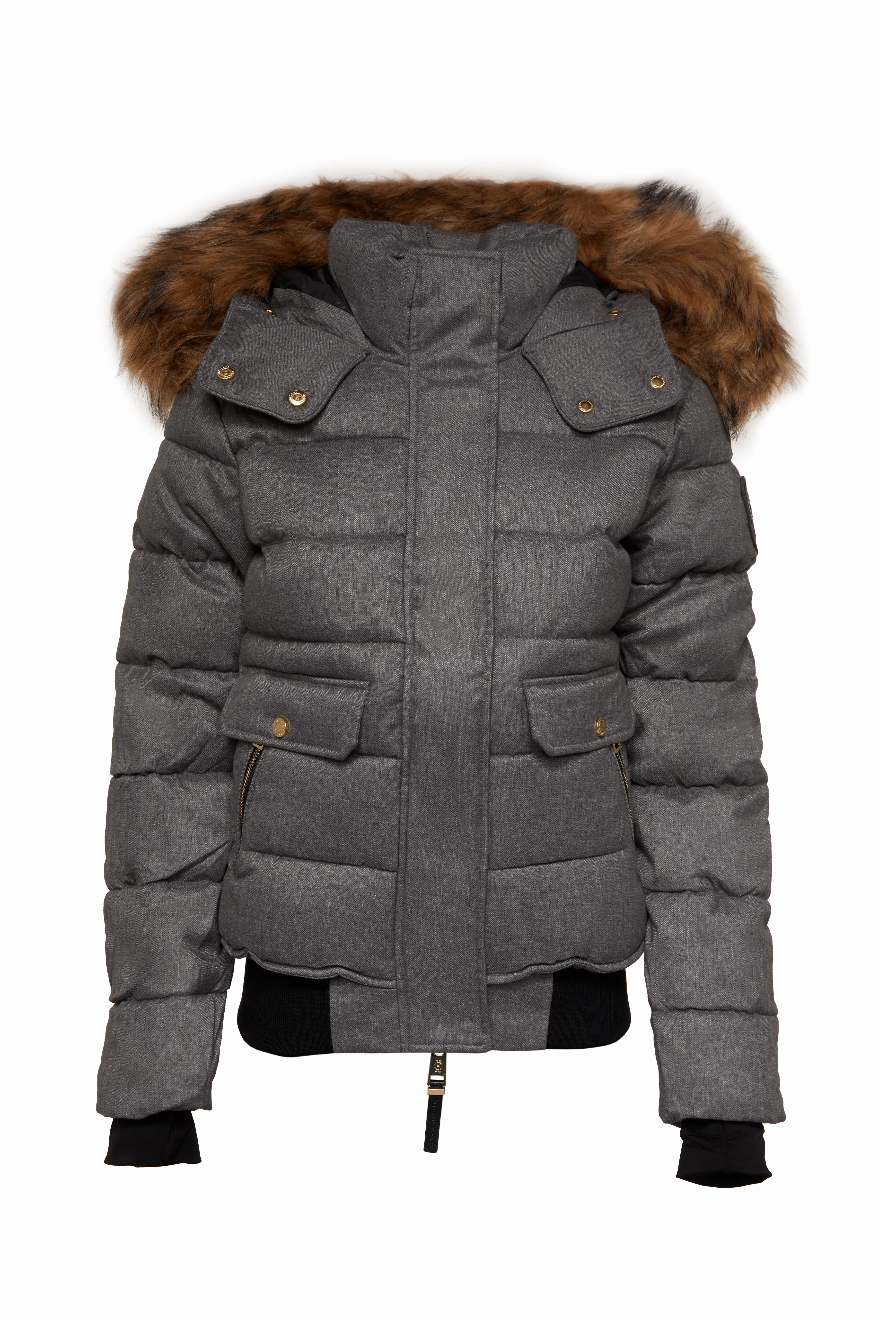 Cervinia Puffer (Light Grey Tweed)