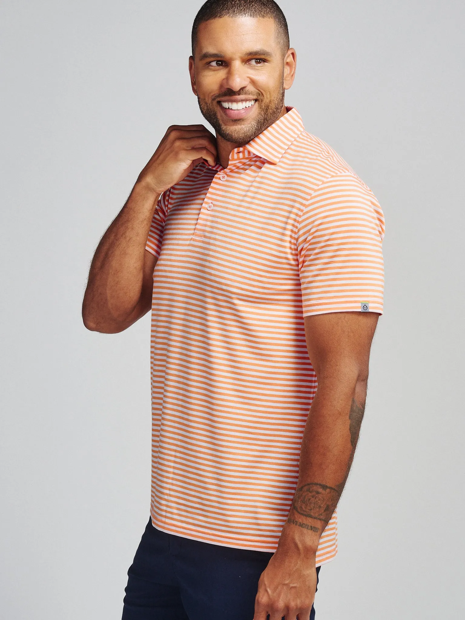 Cloud Lightweight Polo Air Stripe