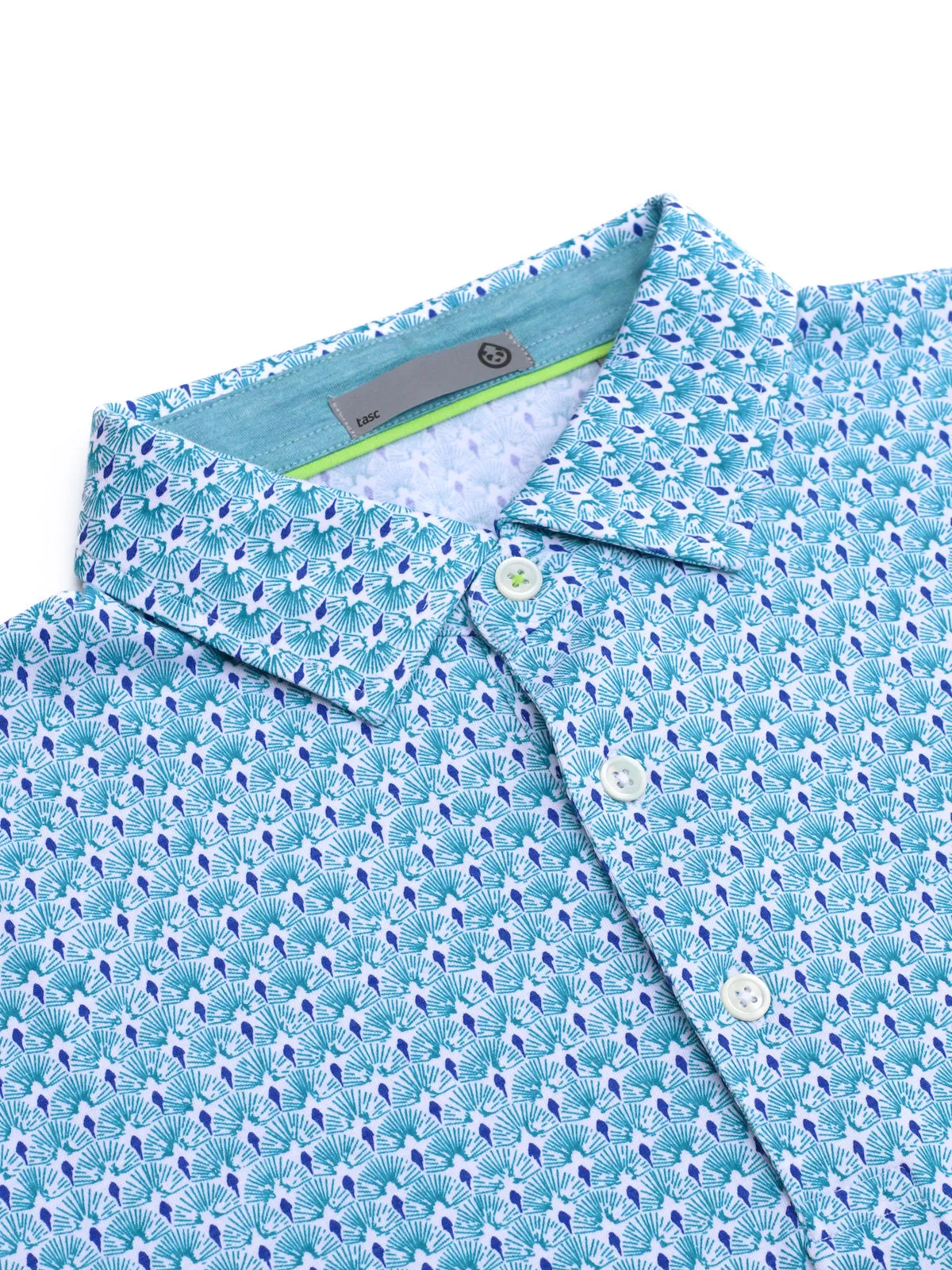 Cloud Polo - Palmetto Print