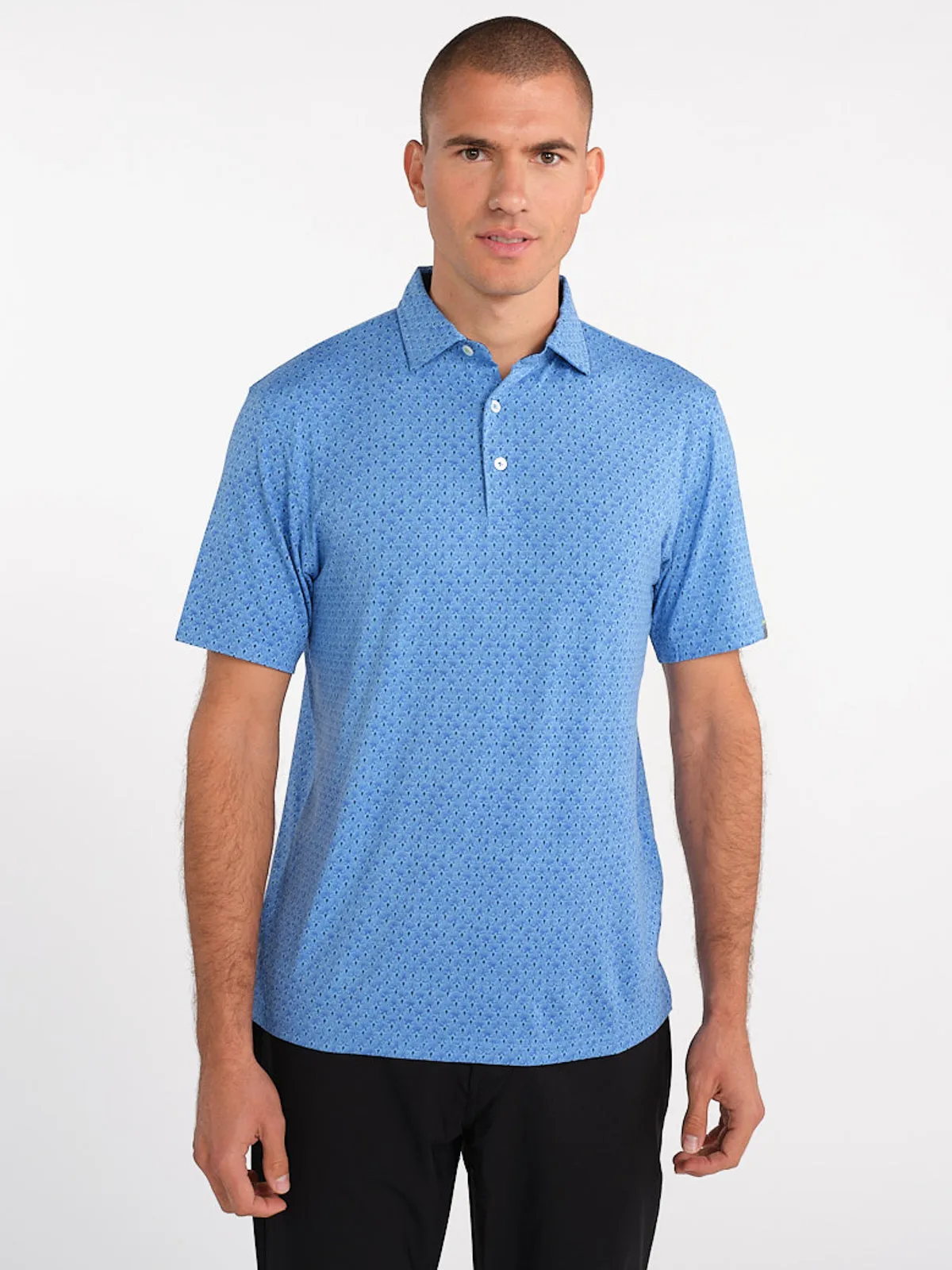 Cloud Polo - Palmetto Print