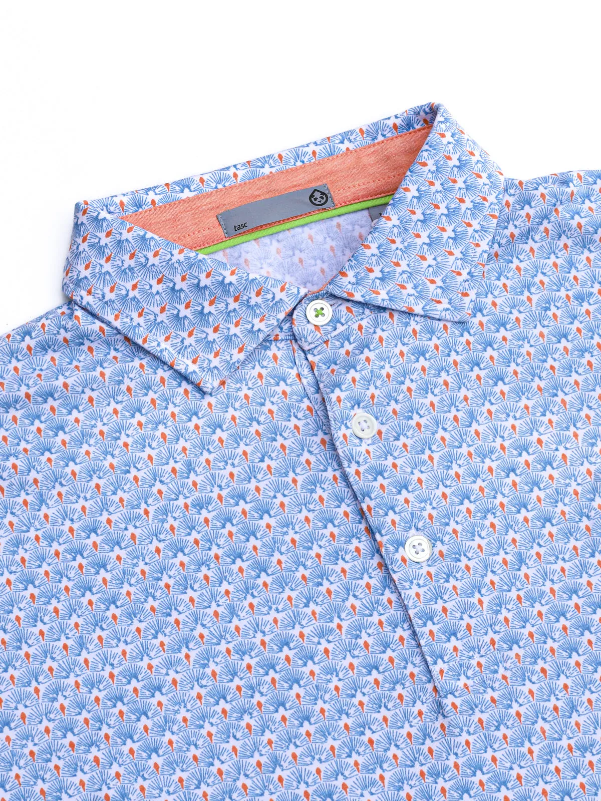 Cloud Polo - Palmetto Print