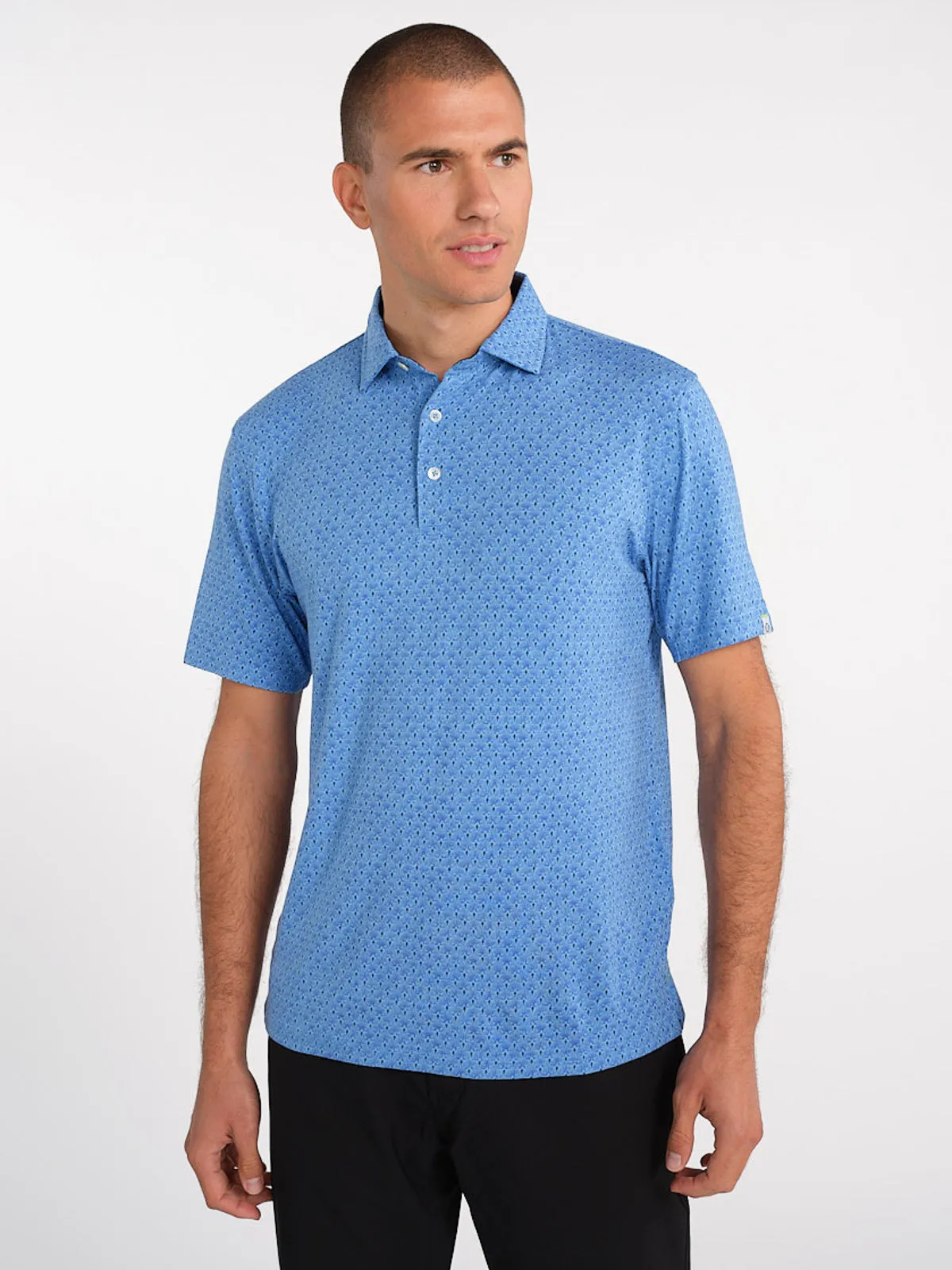 Cloud Polo - Palmetto Print