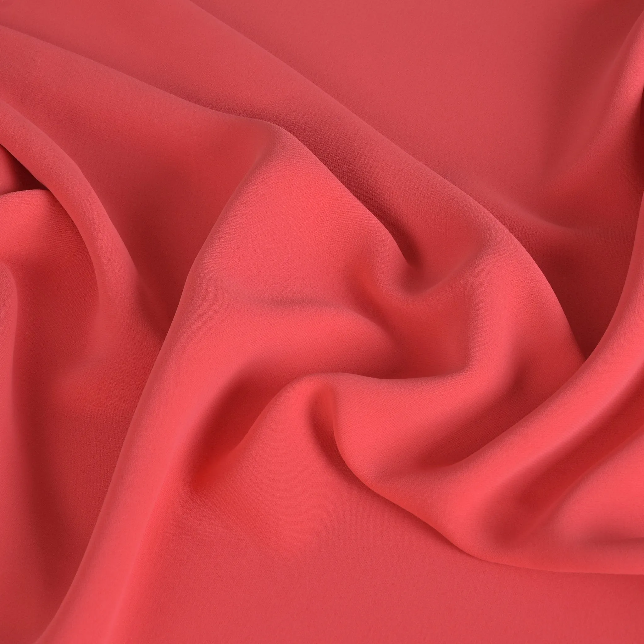 Coral Crepe Fabric 3005