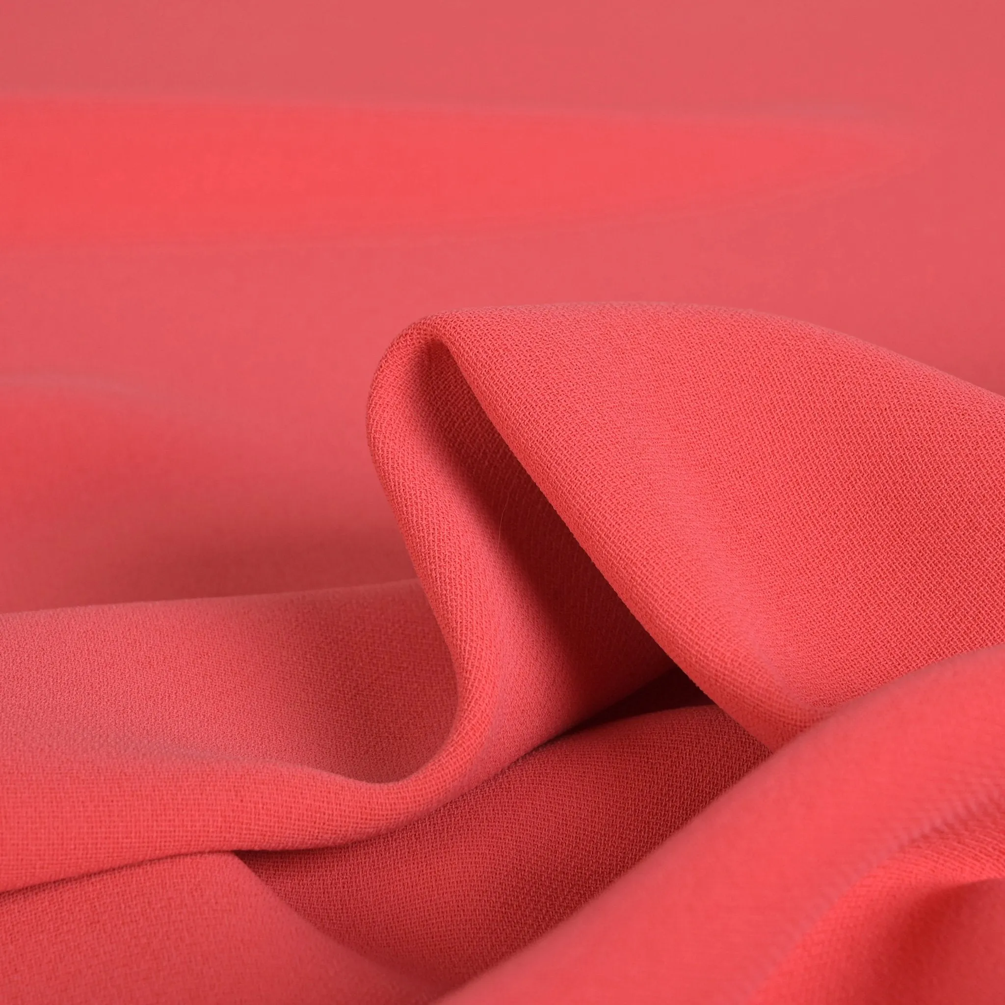 Coral Crepe Fabric 3005