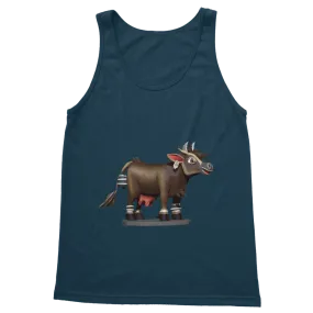 Dark Brown Cow Classic Adult Vest Top