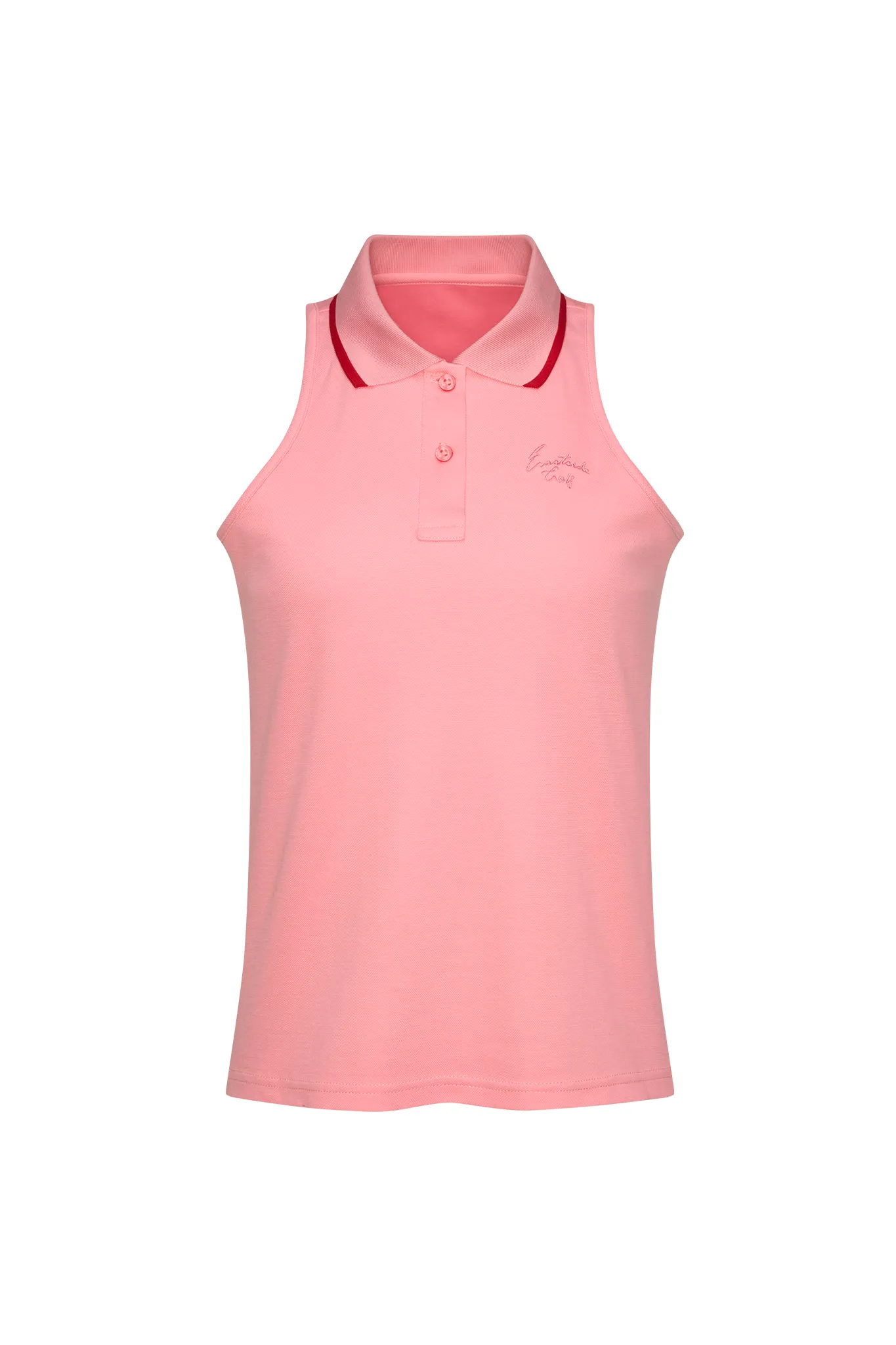 Dianthis Pink Women's Pique Halter Polo