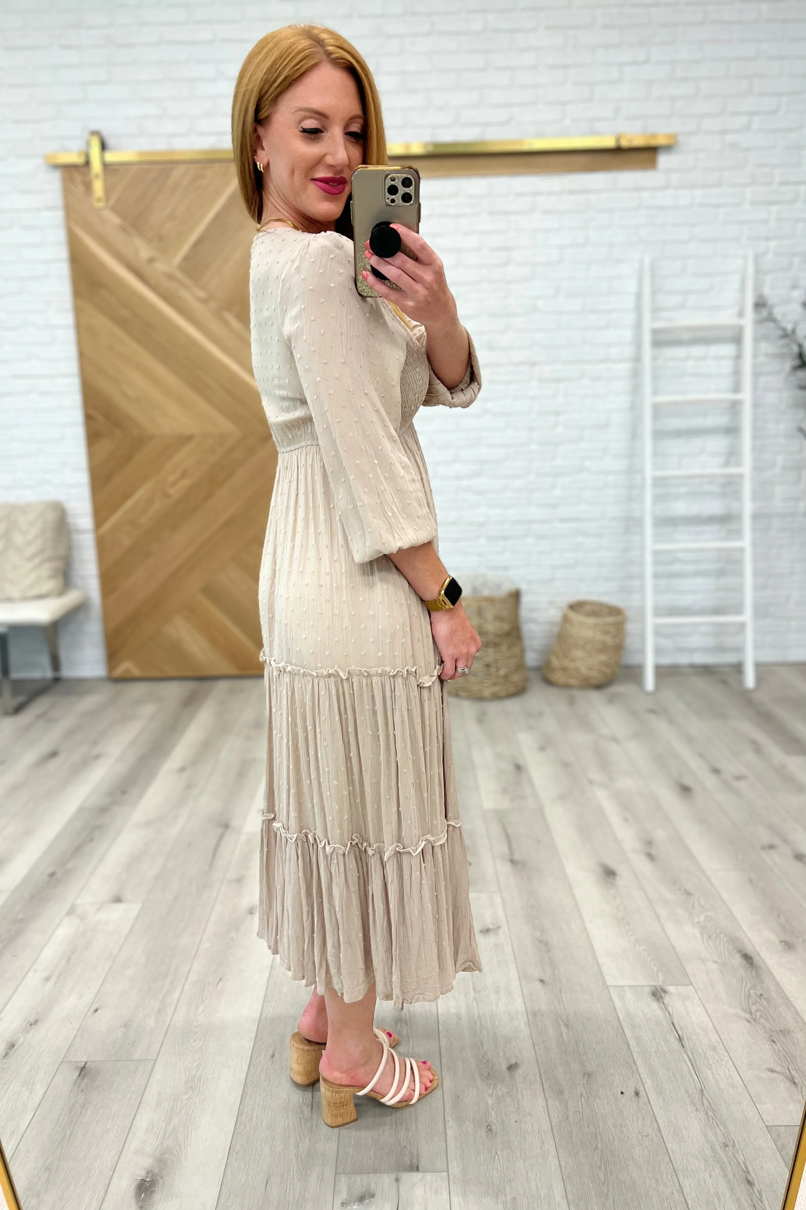 Easy Come, Easy Go Tiered Midi Dress