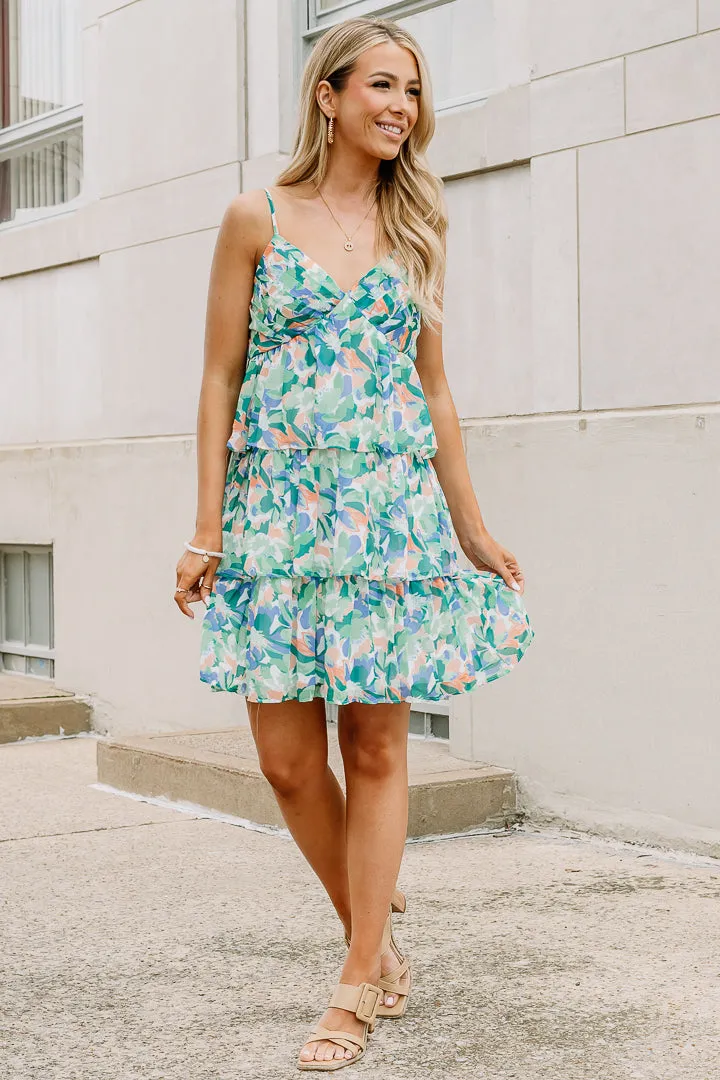 Easy Does It Floral Print Mini Dress