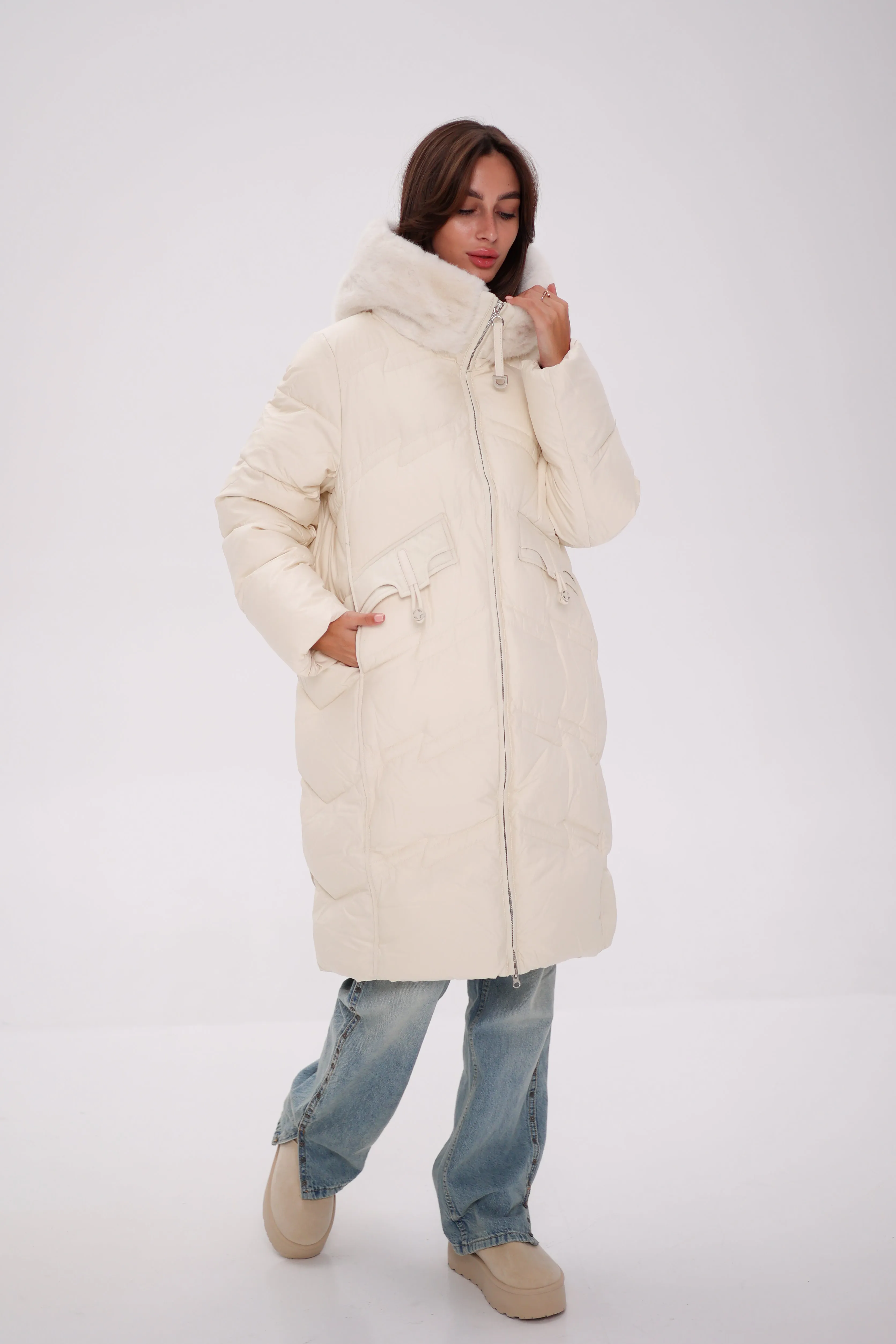 EverChill Faux Fur Hood Thinsulate™ Coat