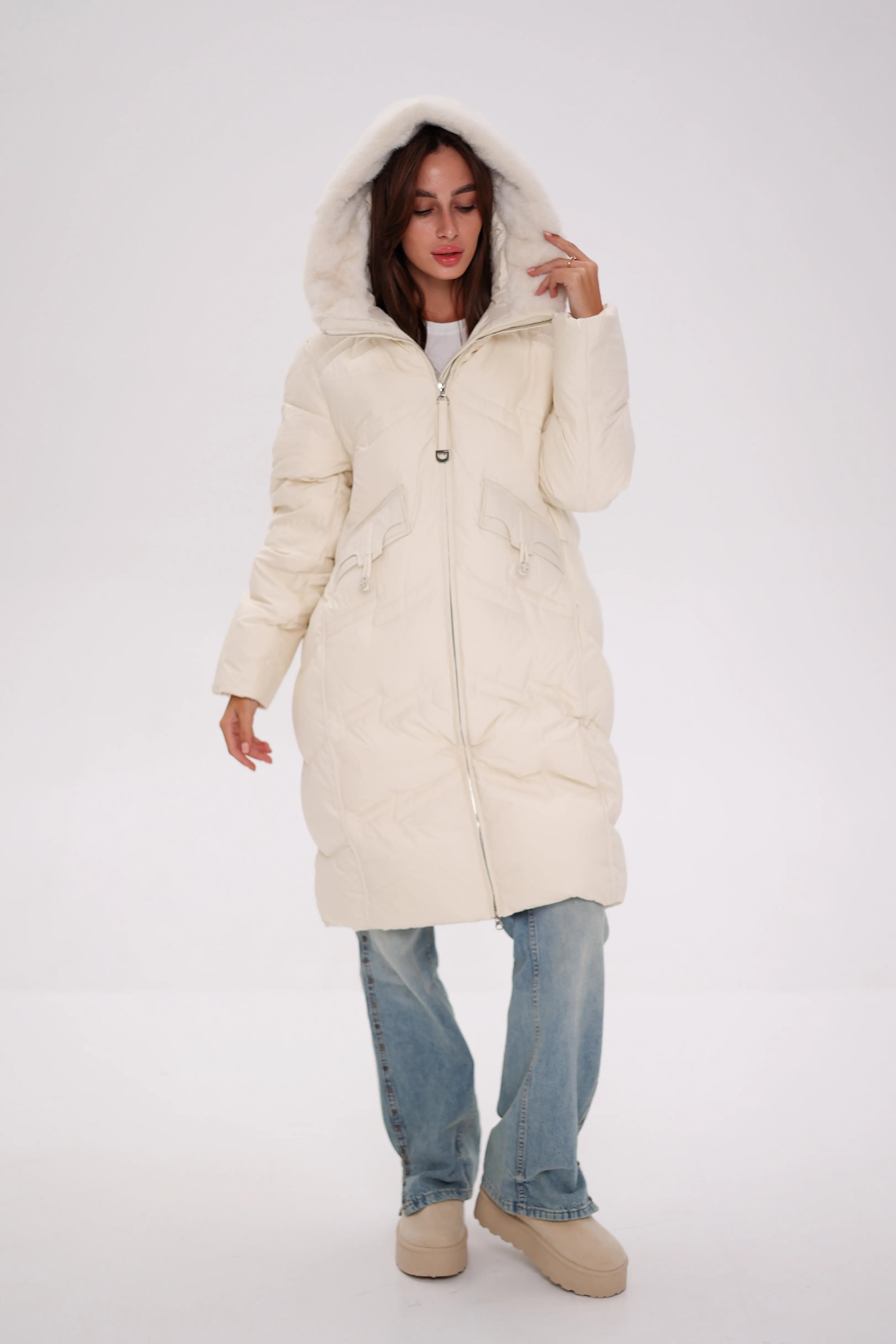 EverChill Faux Fur Hood Thinsulate™ Coat