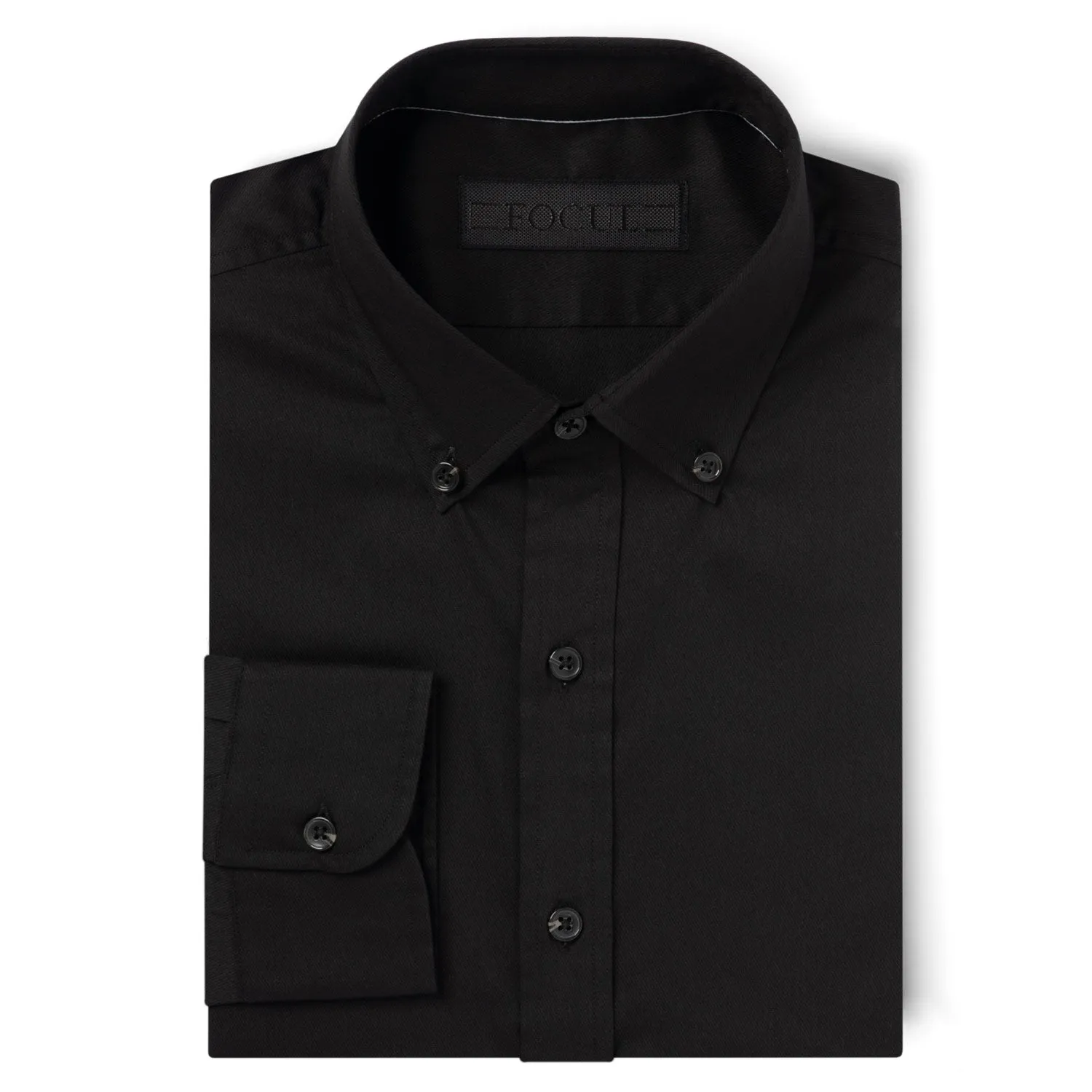 Focul - Black One Shirt With White Line Detail