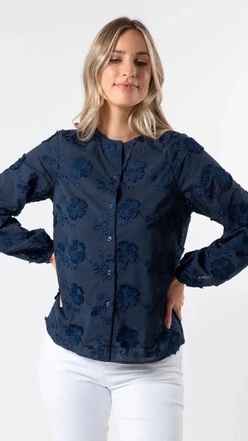 Frida Blouse Navy