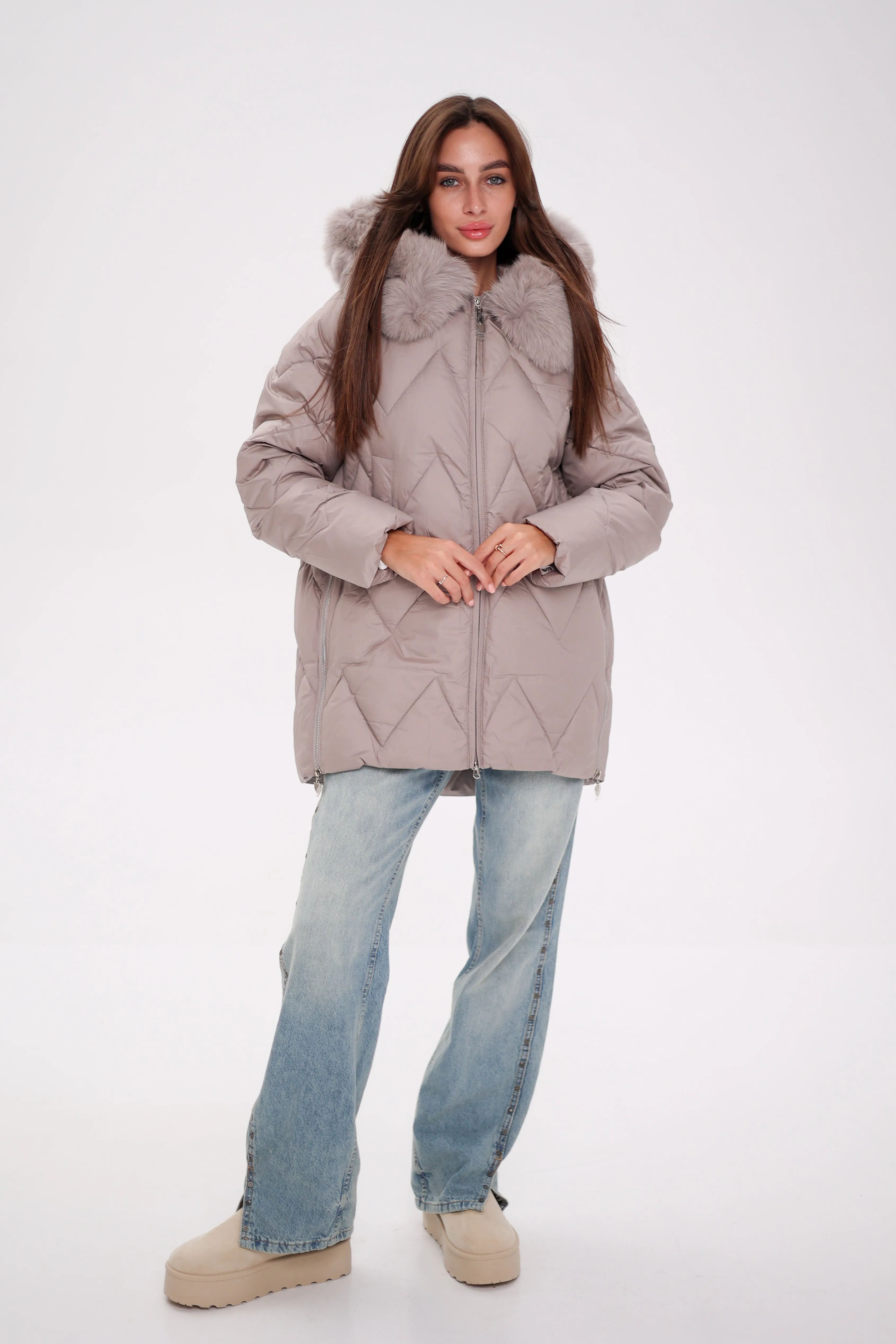 Genuine Polar Fox Thinsulate™ Insulation Coat