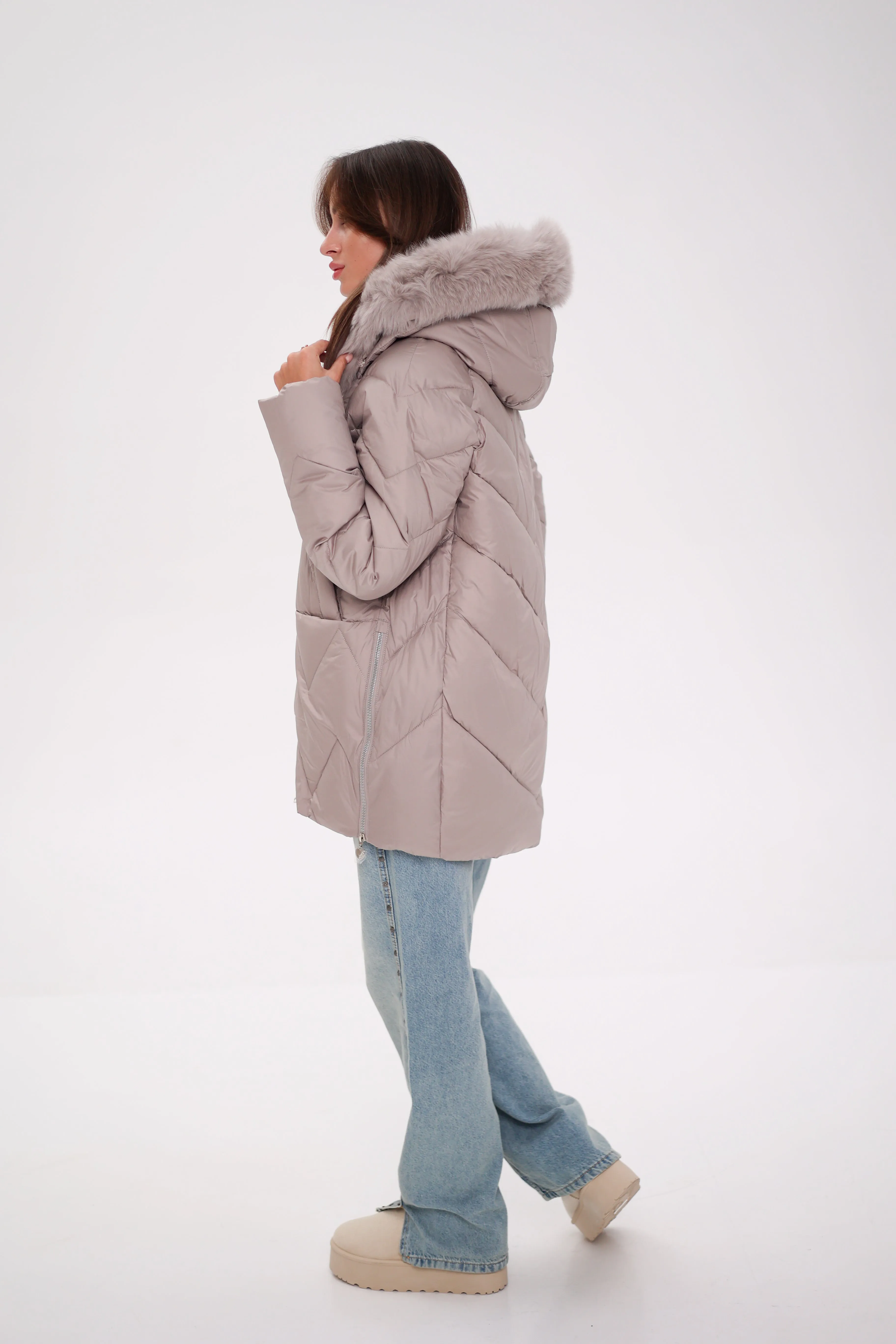 Genuine Polar Fox Thinsulate™ Insulation Coat