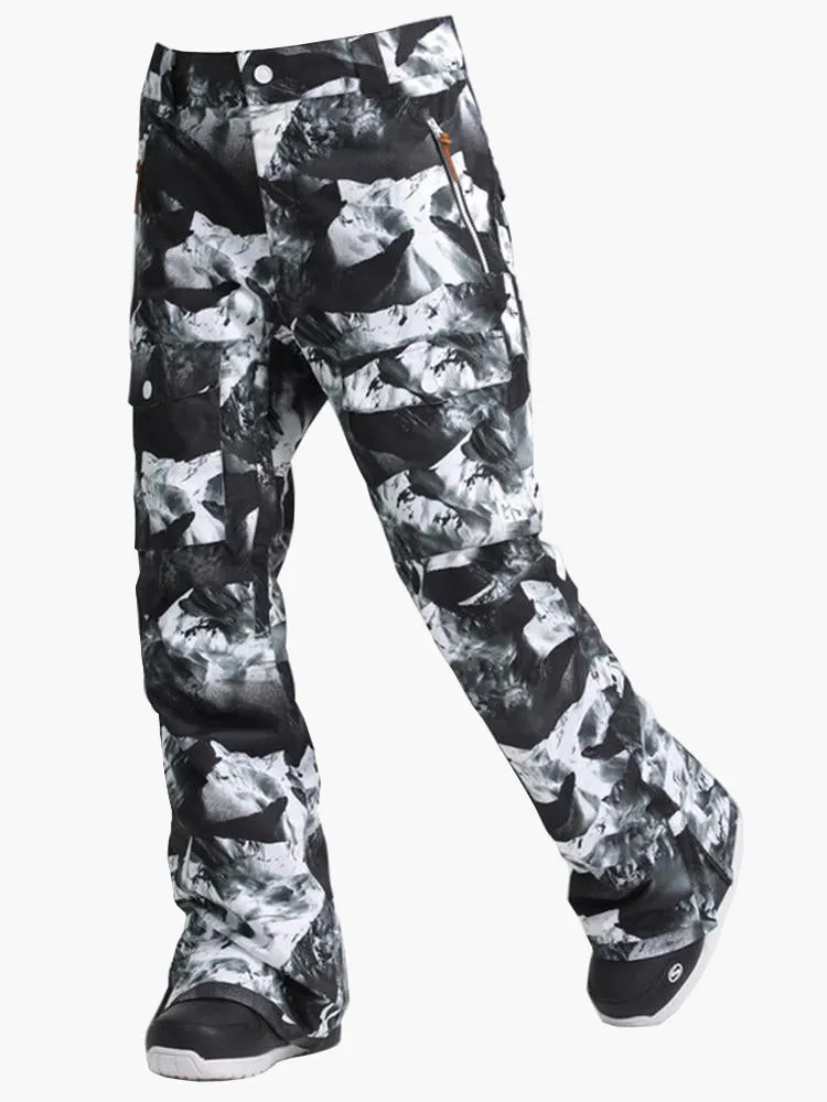 High Waterproof Windproof Camouflage Snowboard Pants Ski Pants