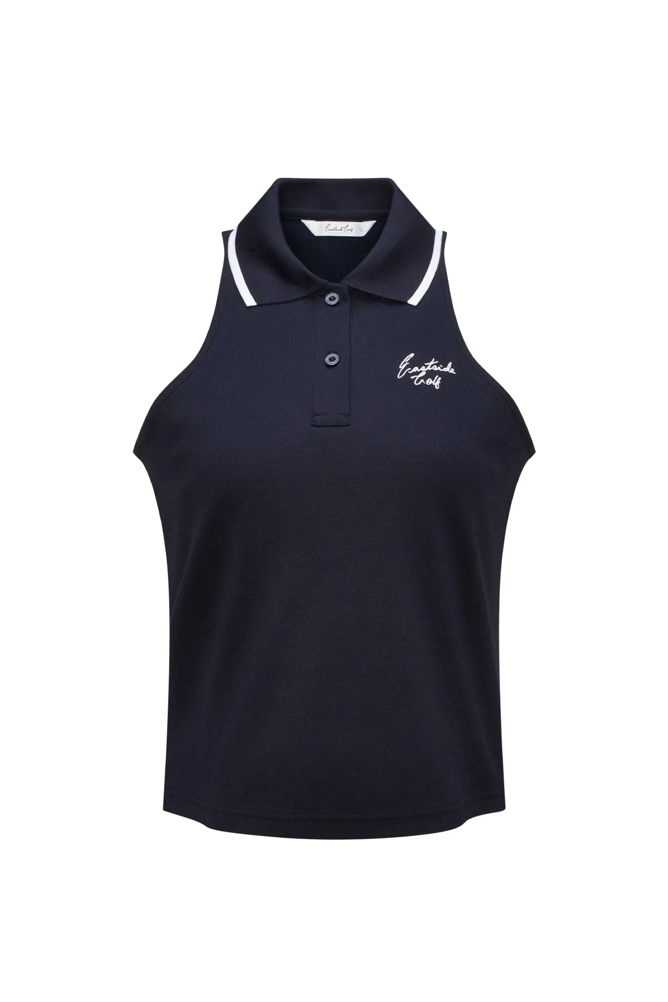 Midnight Navy Women's Pique Halter Polo