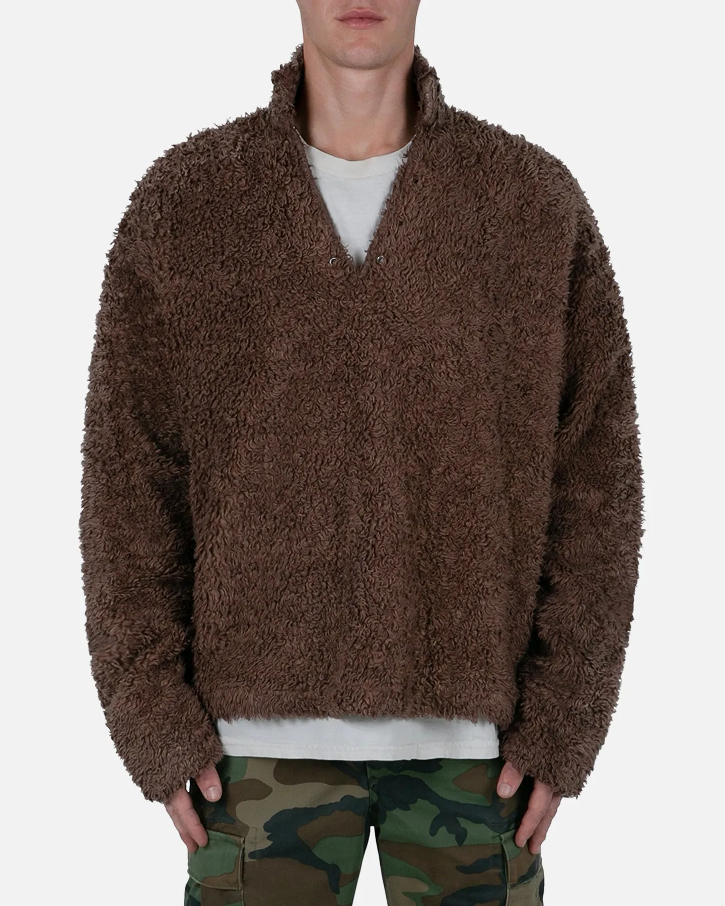 MNML Sherpa Pullover Brown