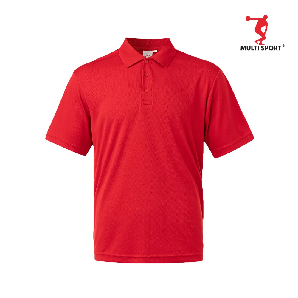 MULTISPORT SHORT SLEVEE MINI EYELET POLO (RED)