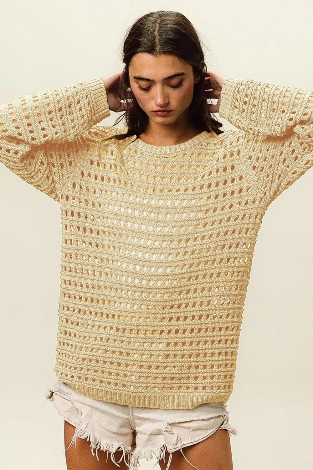 Openwork Knit Top