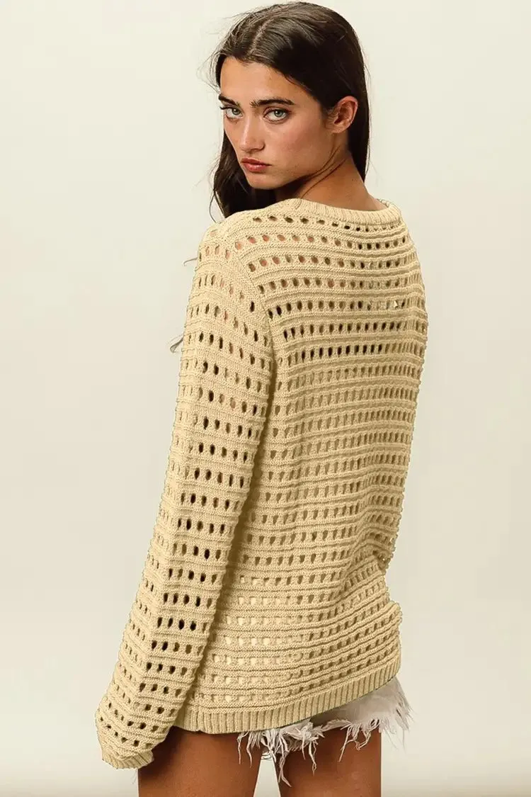 Openwork Knit Top