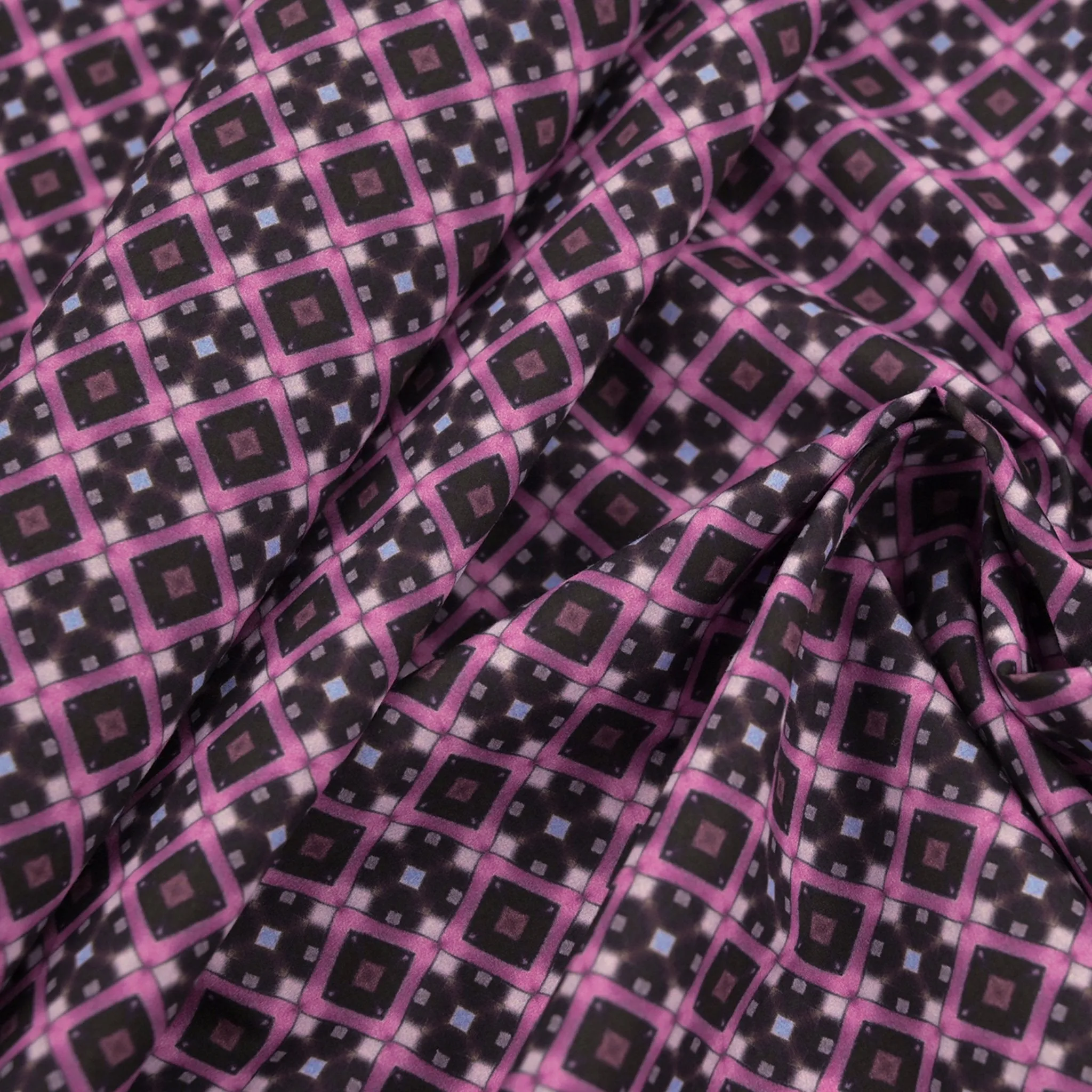 Pink Geometric Poplin 97113