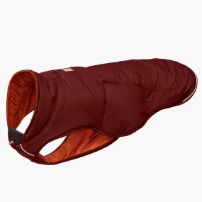 Ruffwear Quinzee Insulated Dog Jacket | Fired Brick Winter Warmth