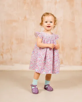 Smocked Baby Dress - Poppy