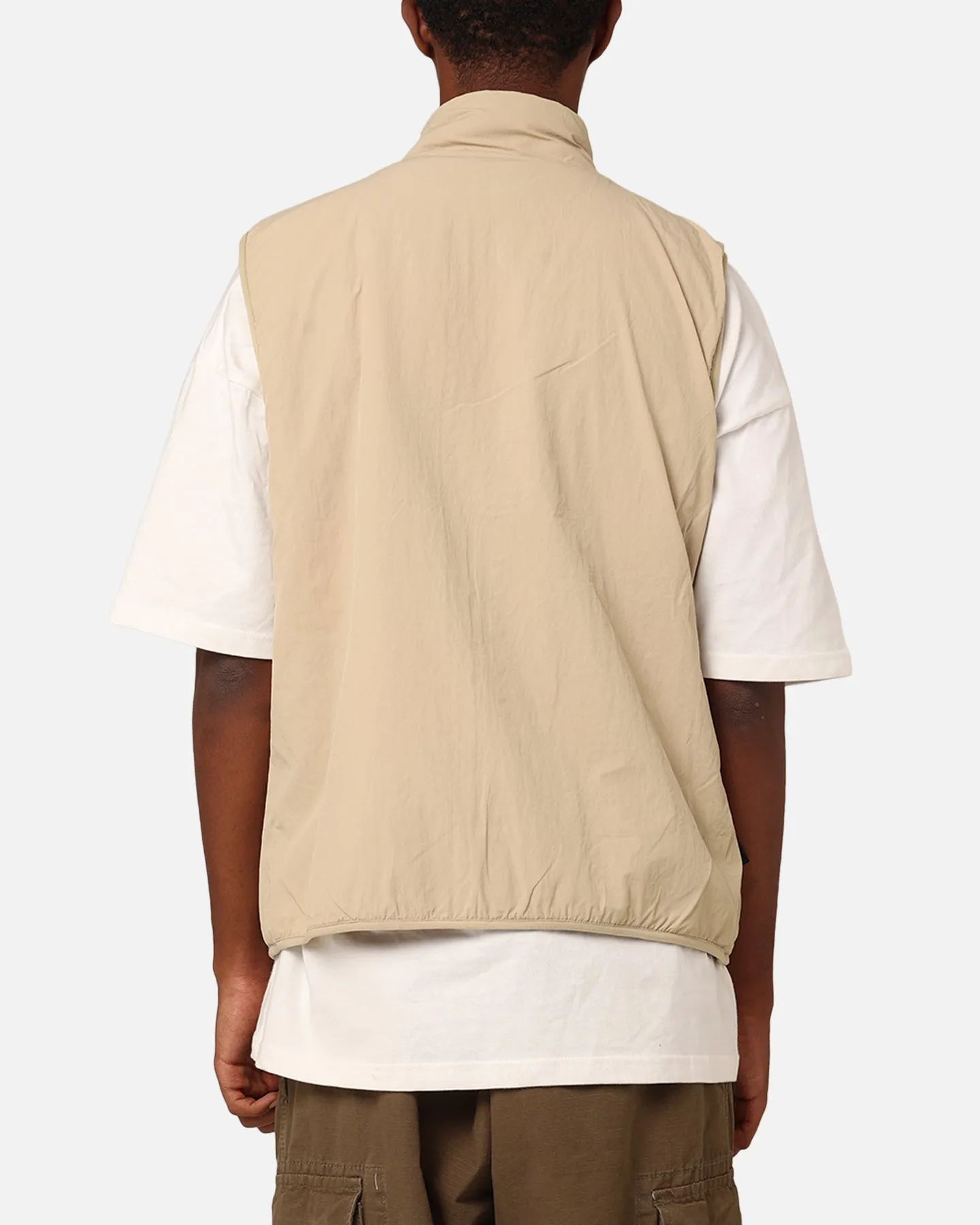 Stüssy Square Jacquard Sherpa Vest Tan