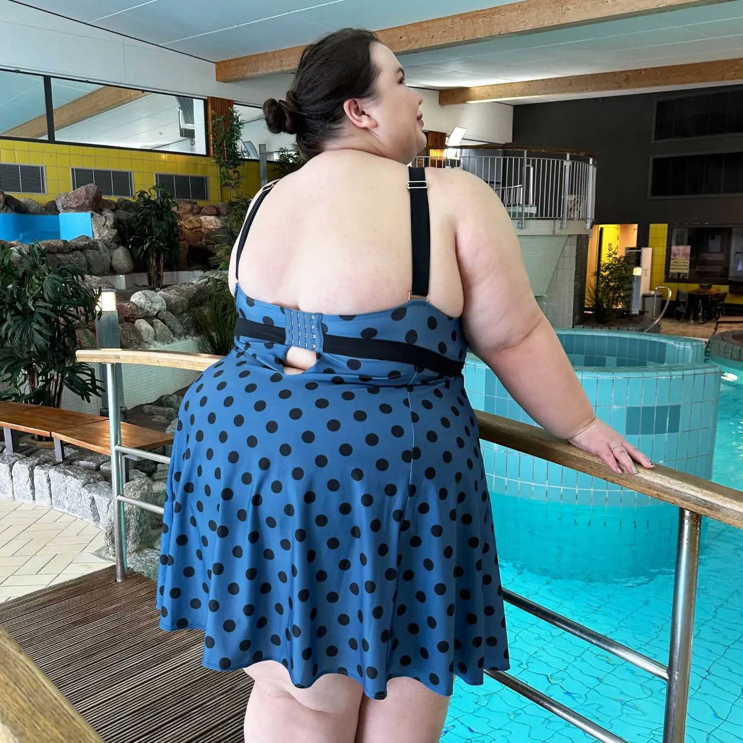 There Can Be Only One Swim Dress - Polka