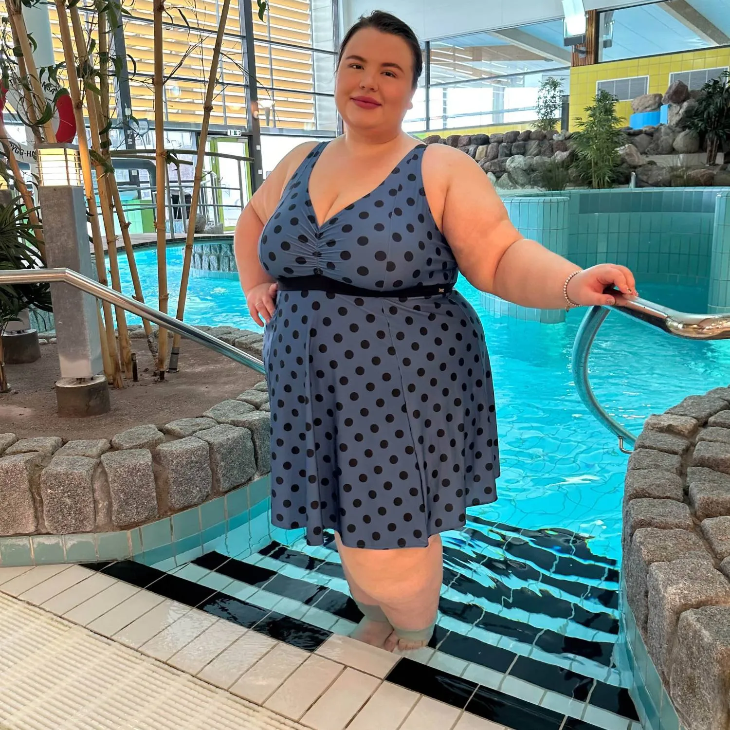 There Can Be Only One Swim Dress - Polka