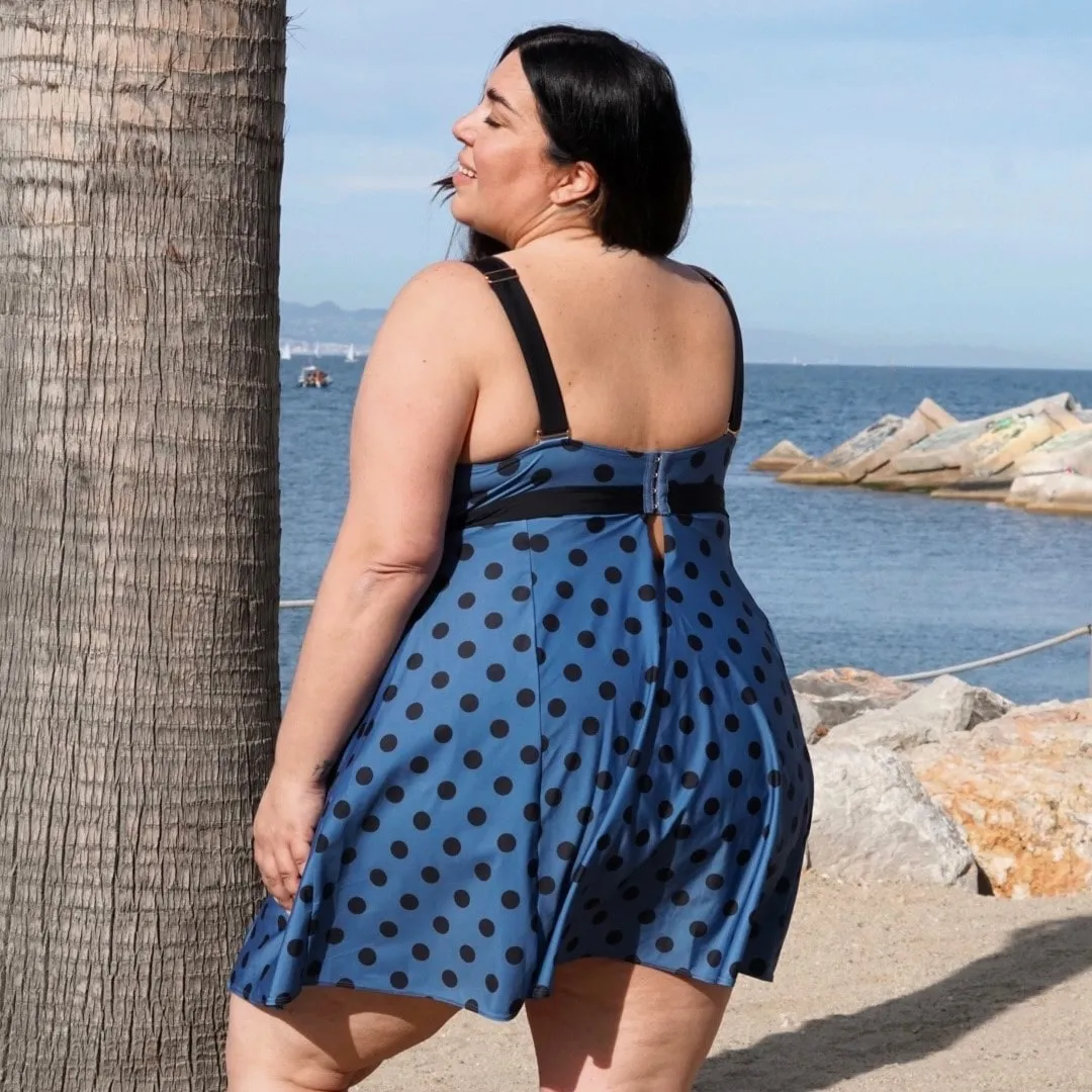 There Can Be Only One Swim Dress - Polka