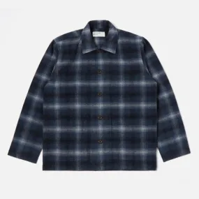 Universal Works Easy Over Jacket - Navy Check