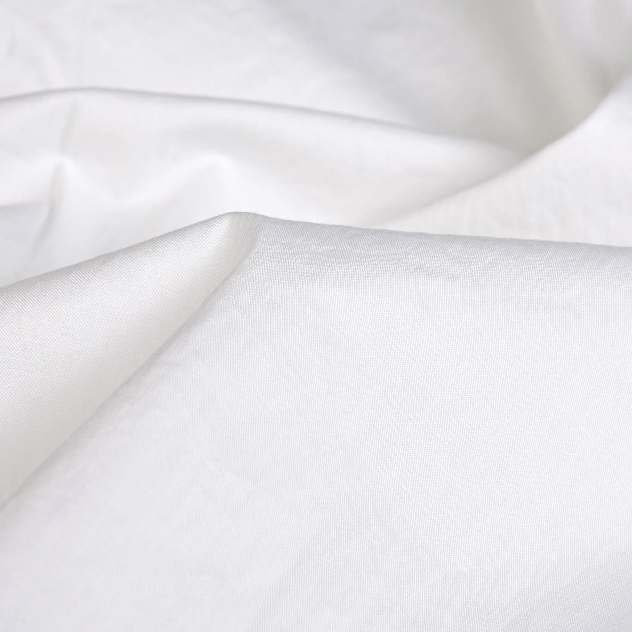 White Stretchy Poplin 8537