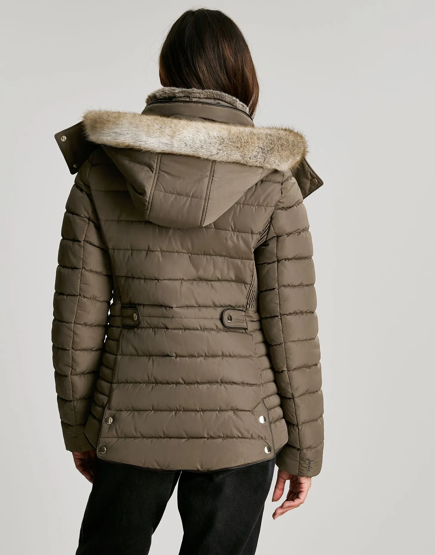 Women's Gosway Fur Trim Padded Coat - Light Brown