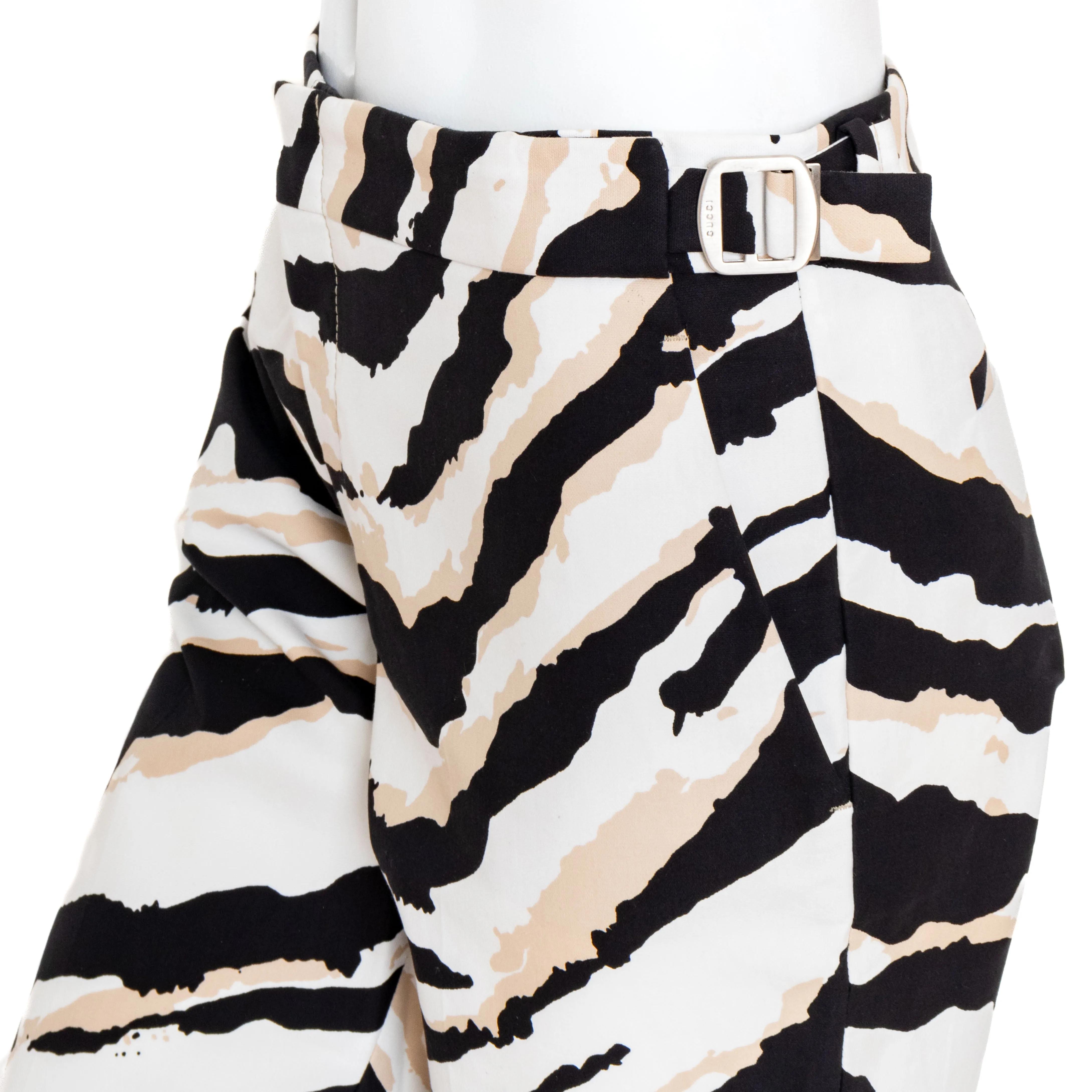 Zebra Print Straight Leg Pants